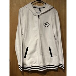 Fox Racing Large Letterman's Sweater Type Zip Up Jacket